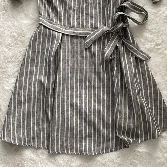 FashionNova Striped Off the Shoulder Dress - Picture 6 of 9
